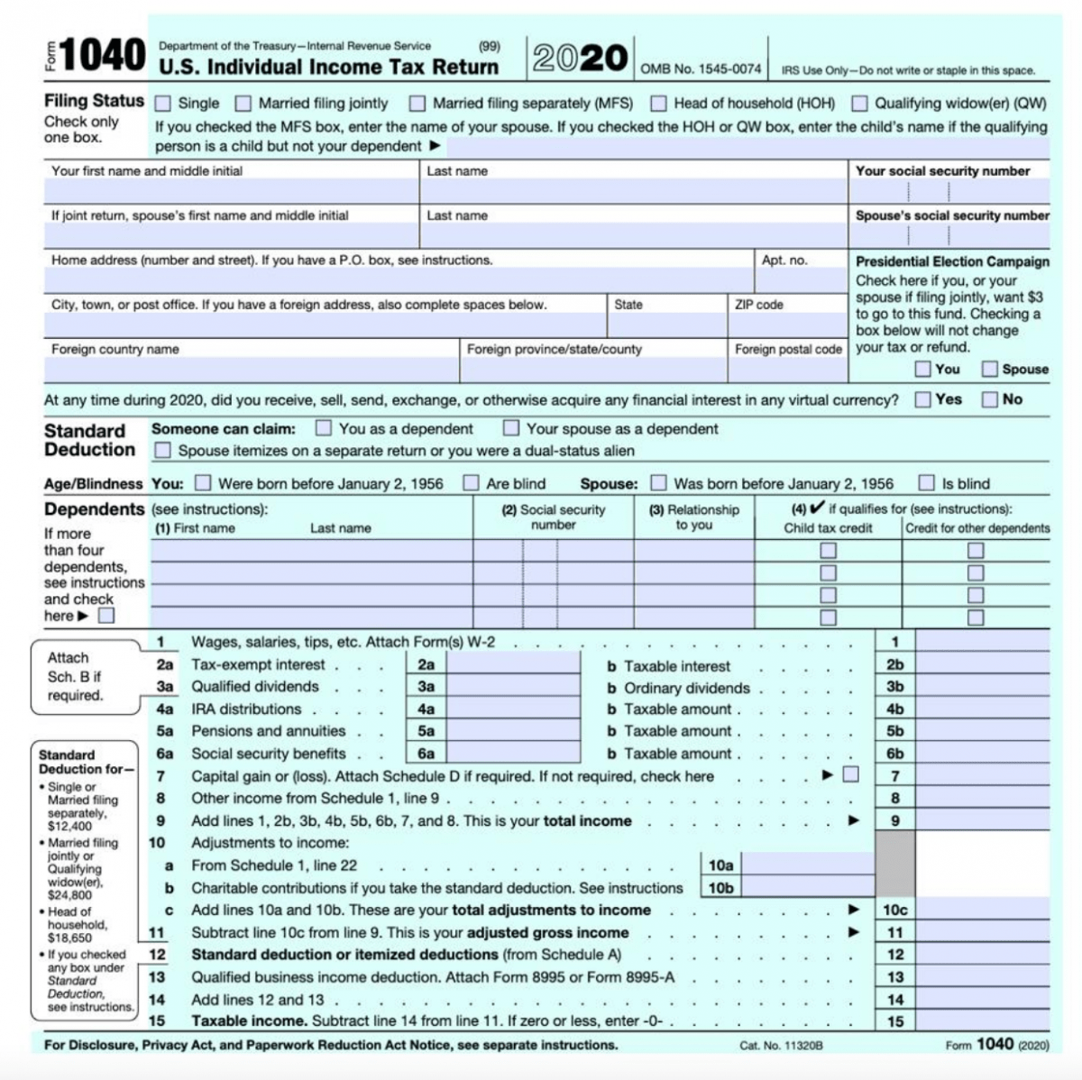 Tax Form Release Of Dependent