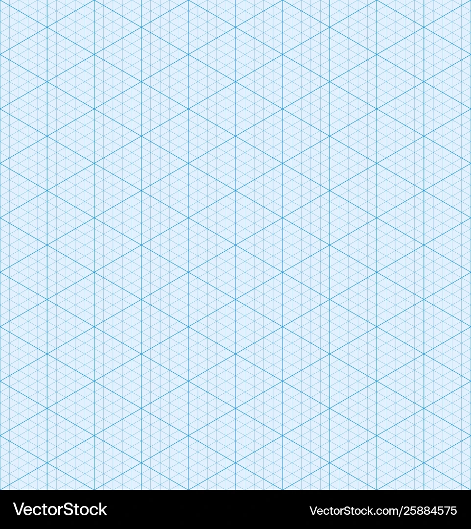 Isometric Graph Paper Pattern Royalty Free Vector VectorStock