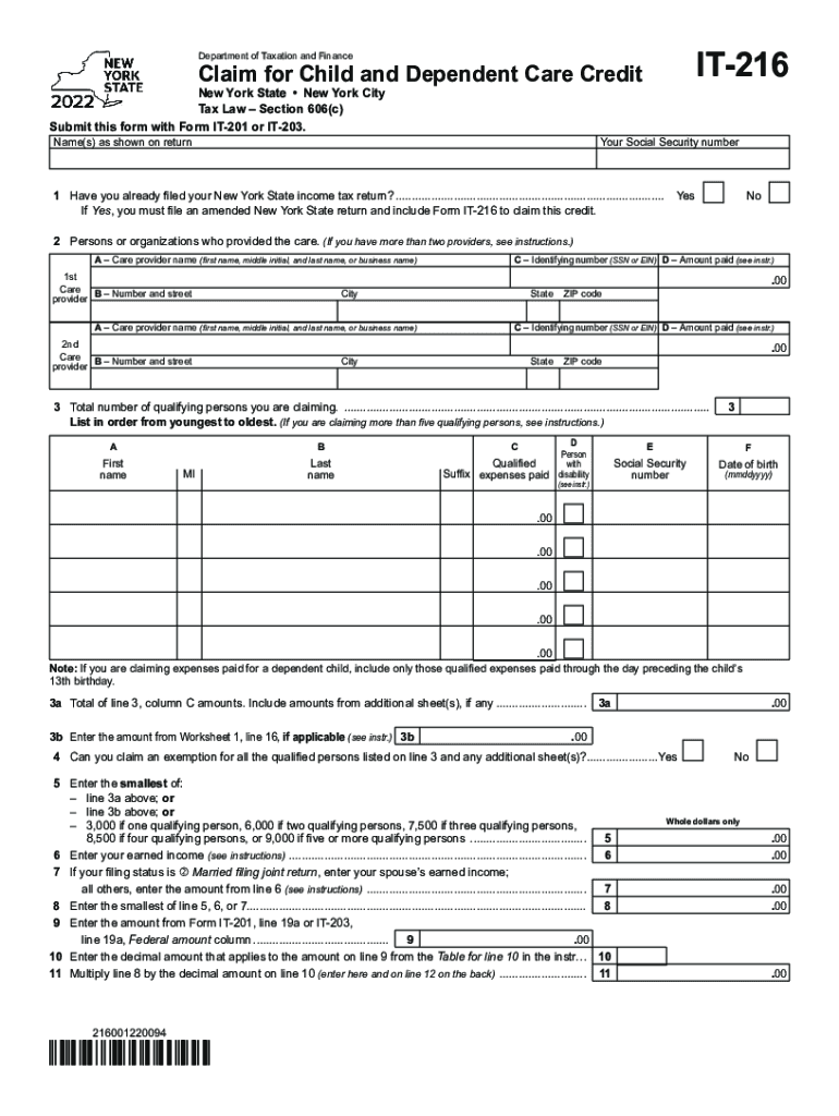 Tax Form For Claiming Dependent Child