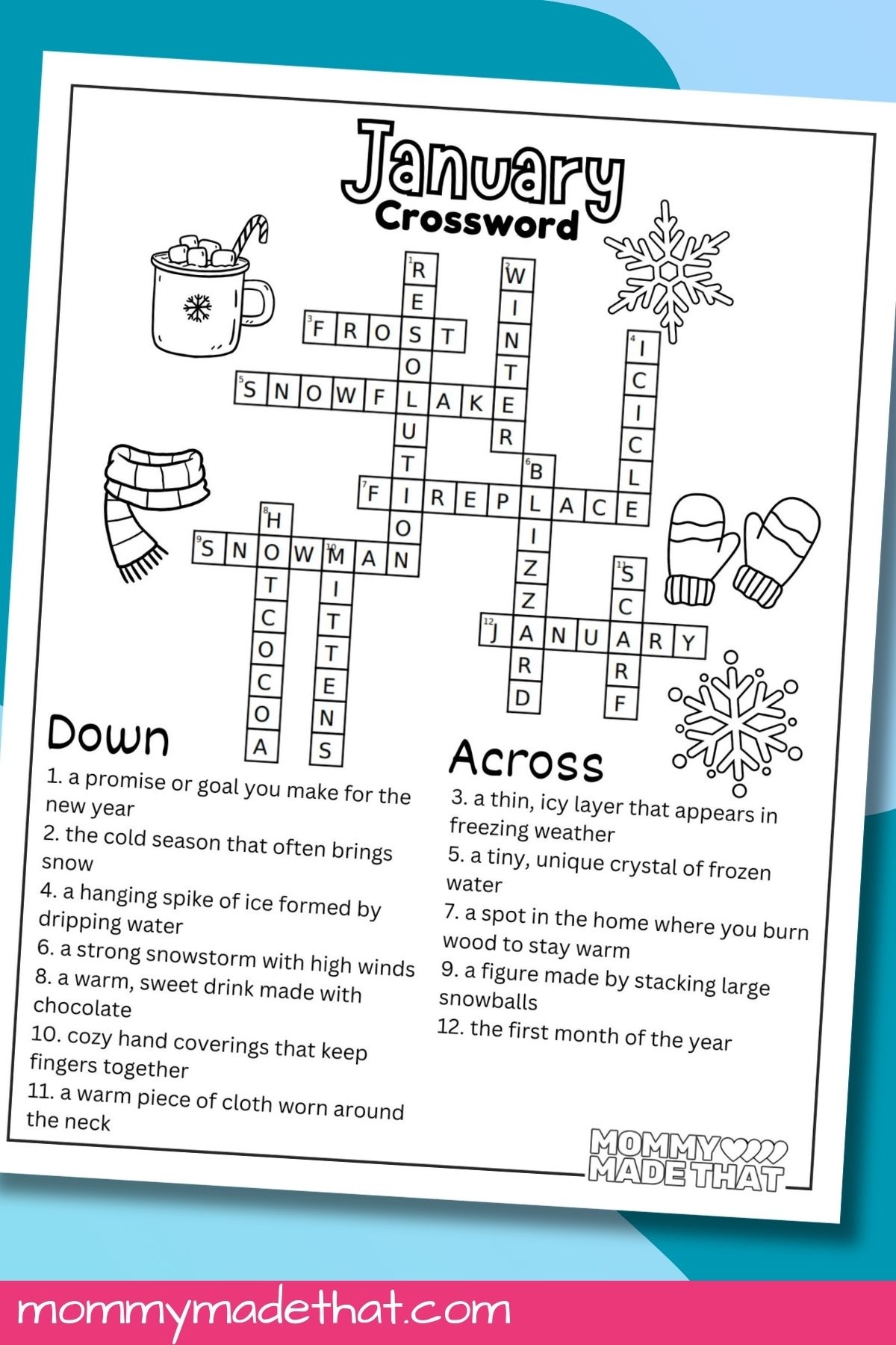 Individual Crossword Puzzles Printable