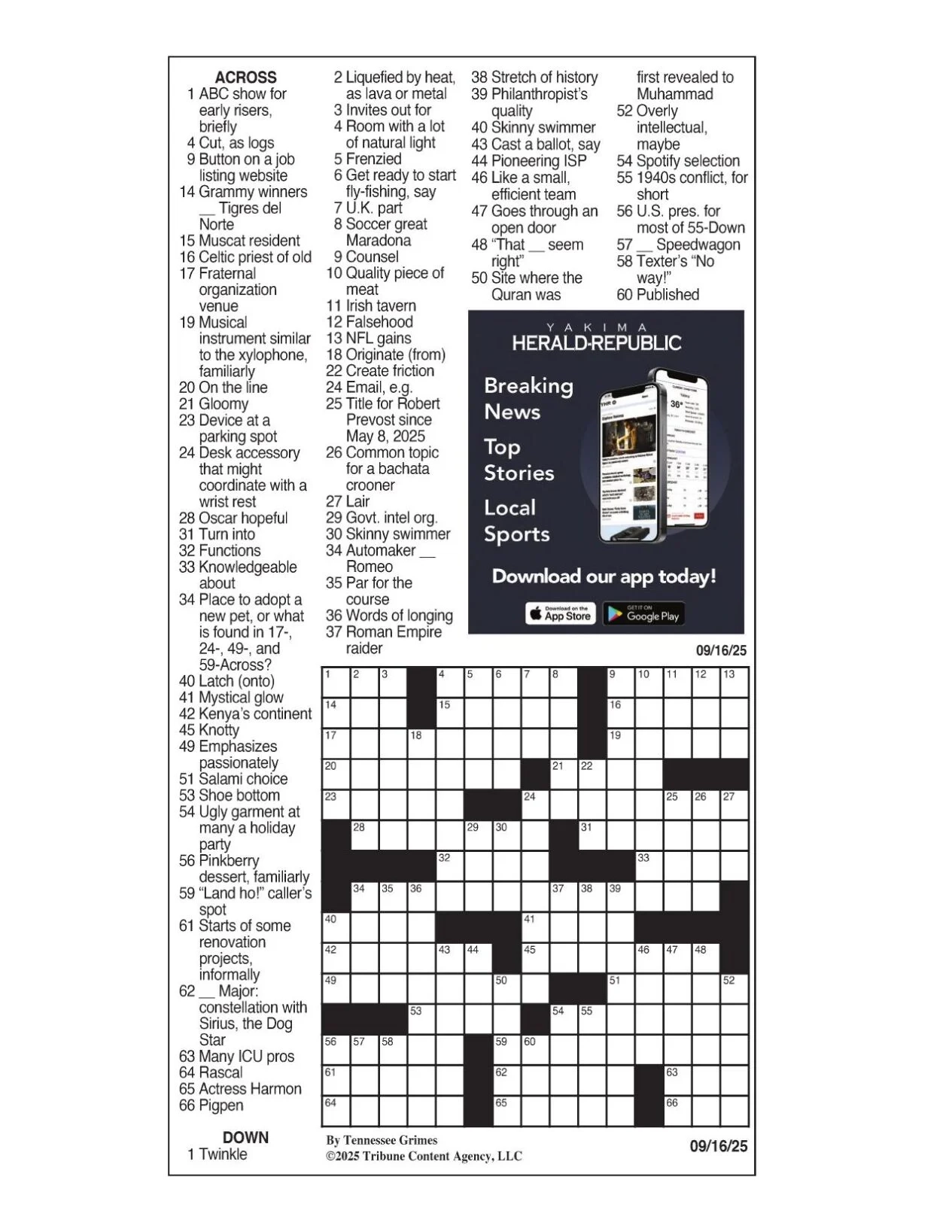 La Times Crossword Puzzles Printable Online