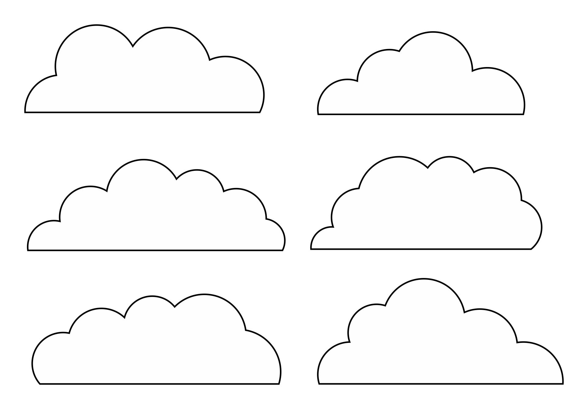 Large Cloud Template 10 Free PDF Printables Printablee