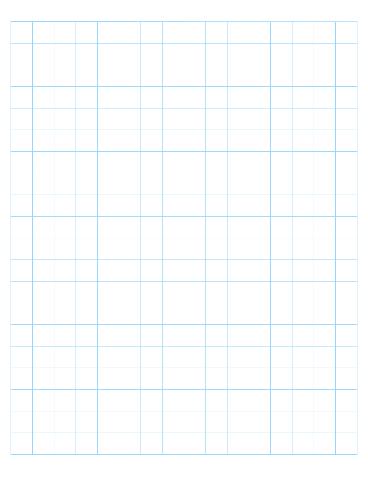 Blank Graph Paper For Kids