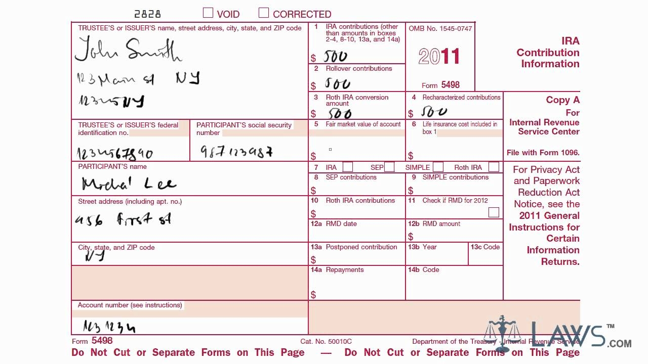 What Is Federal Form 5498