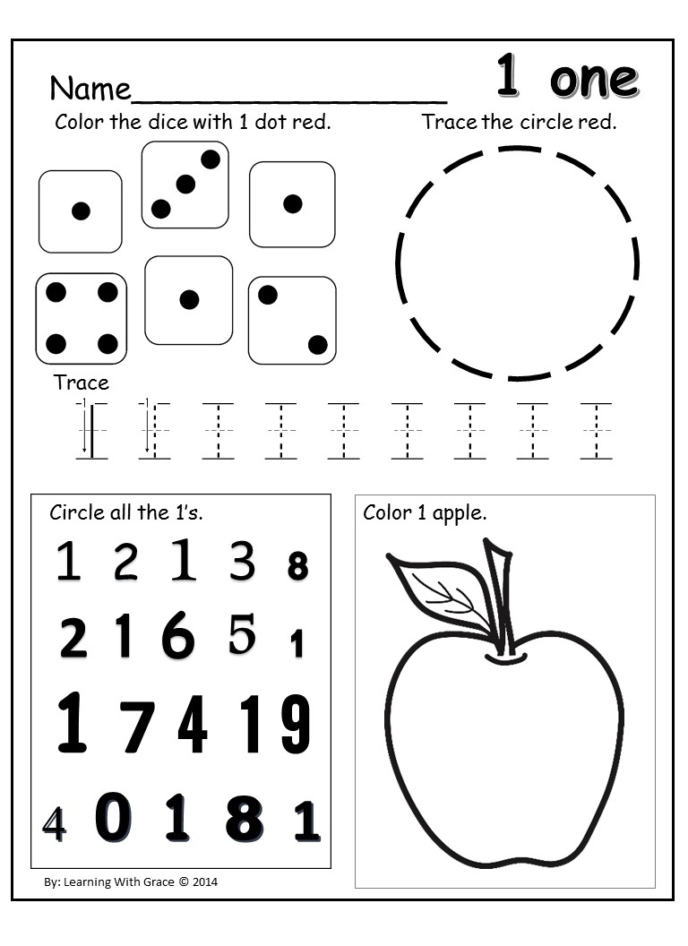 Free Printable Number Worksheets