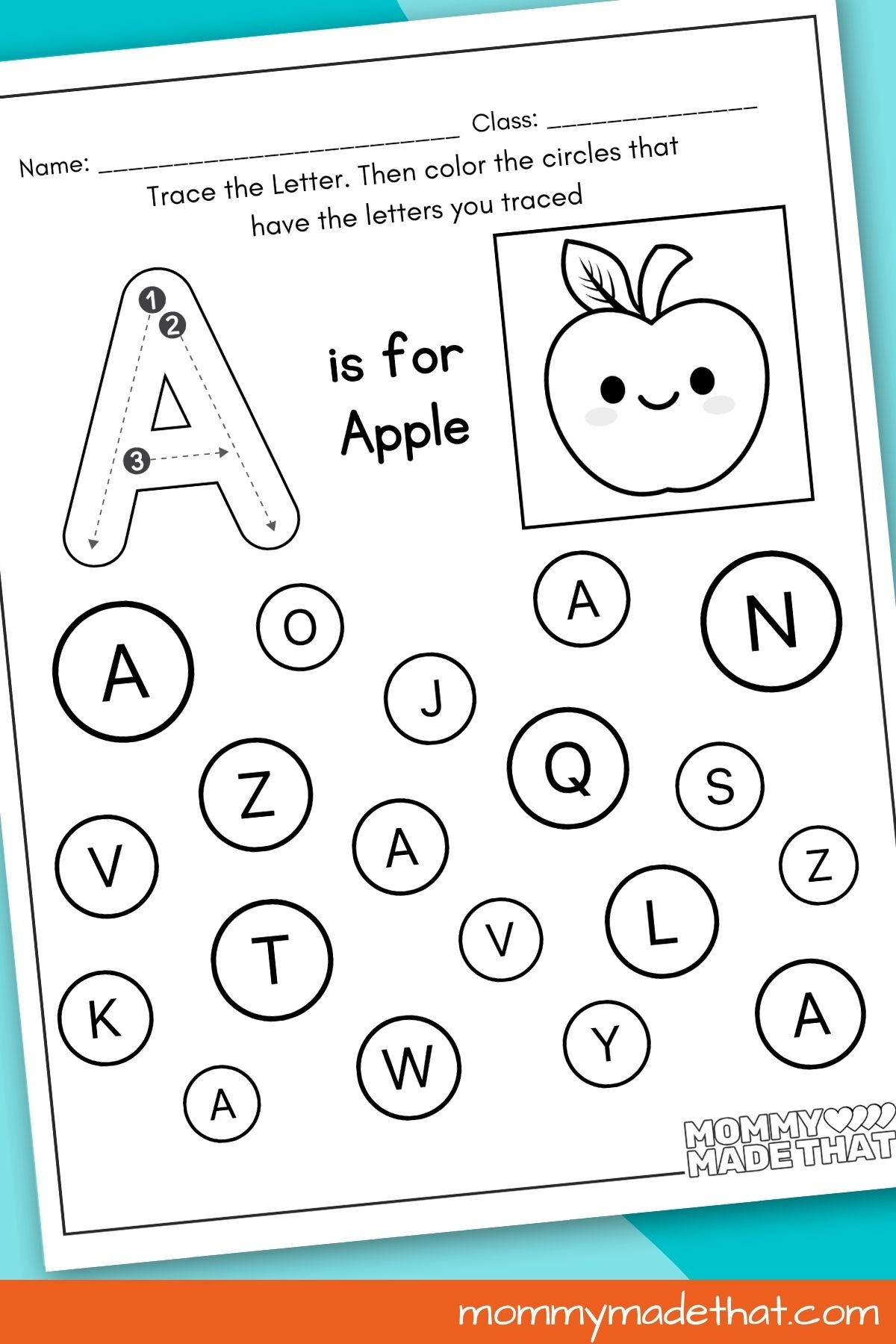 Find The Letter A Worksheet Free Printable