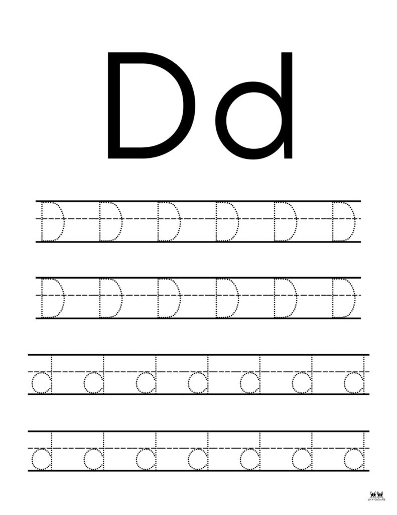 Letter D Free Printable