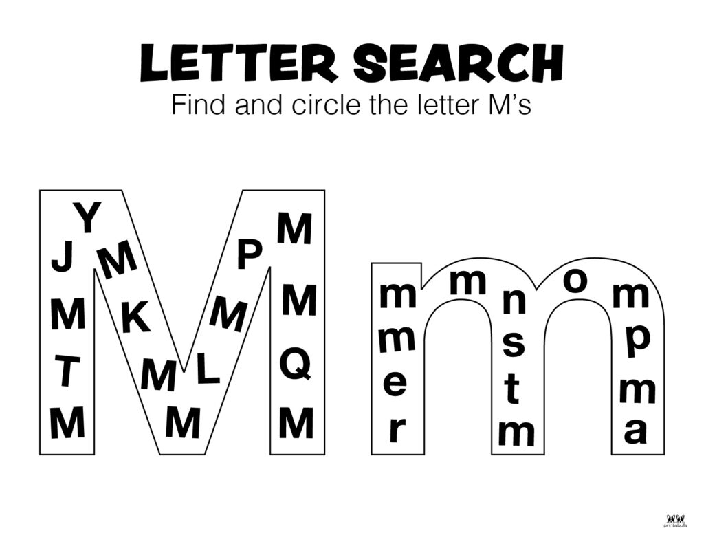 Letter M Worksheets 50 FREE Printables Printabulls