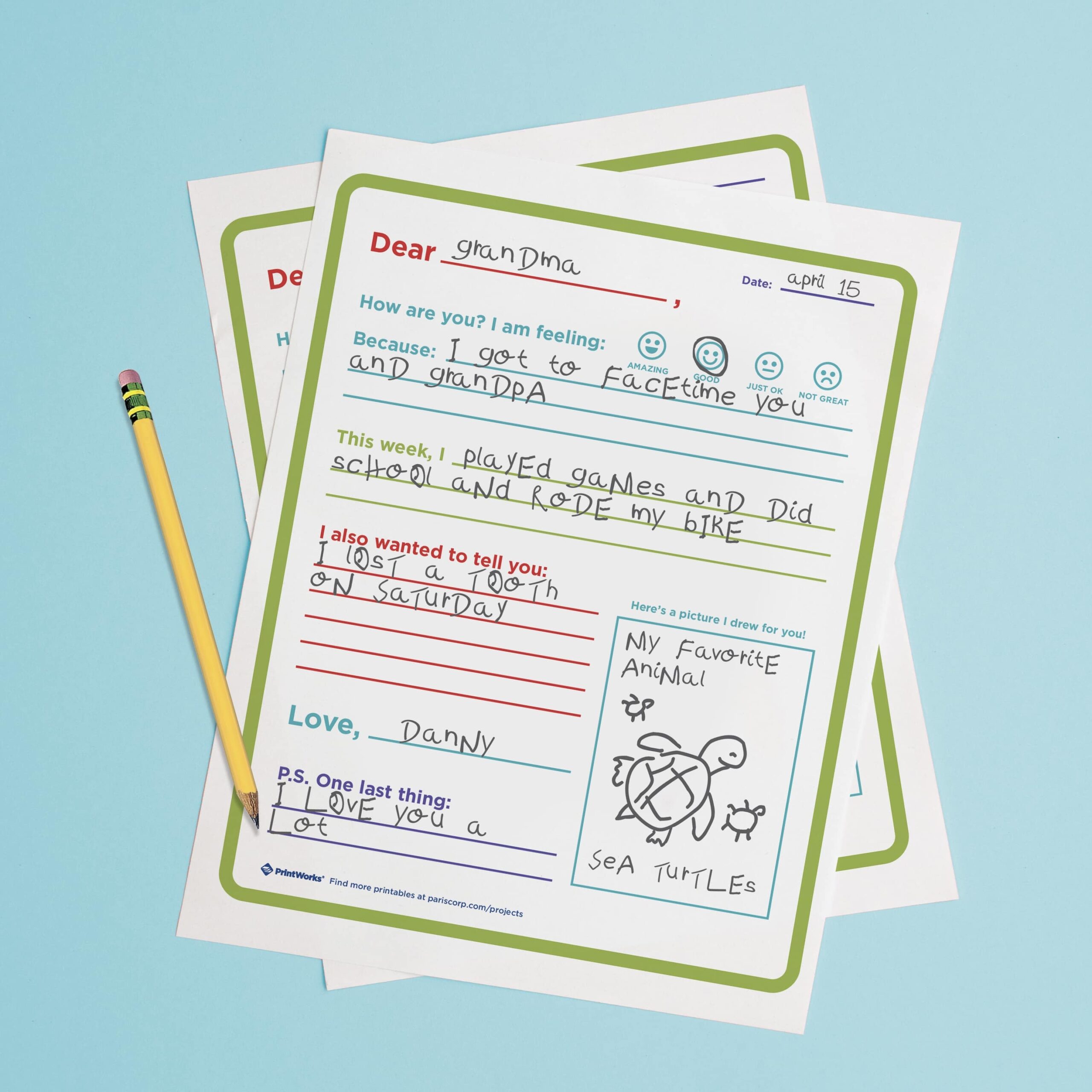 Writing Letter Template Printable