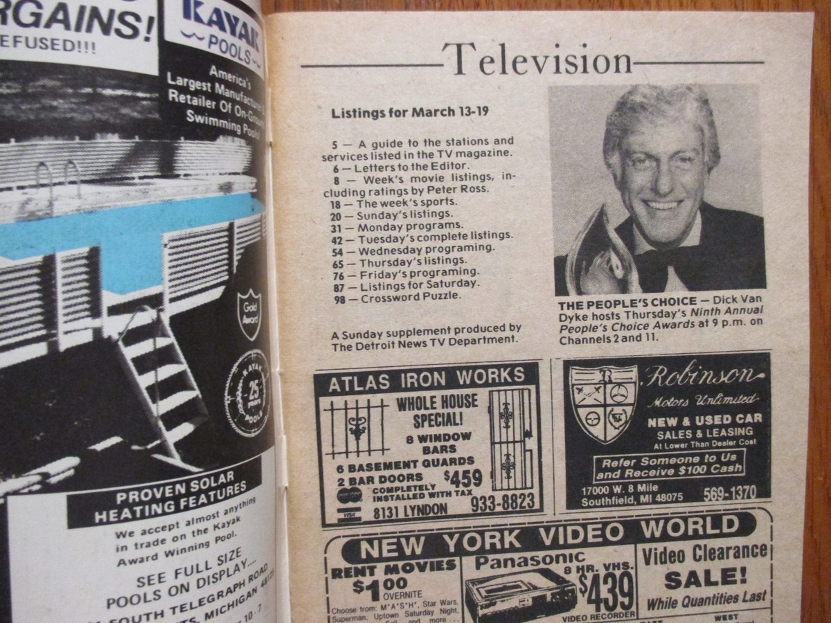 Ma 1983 Detroit News TV Mag JACK PALANCE HOLLY PALANCE RIPLEYS BELIEVE IT OR NOT