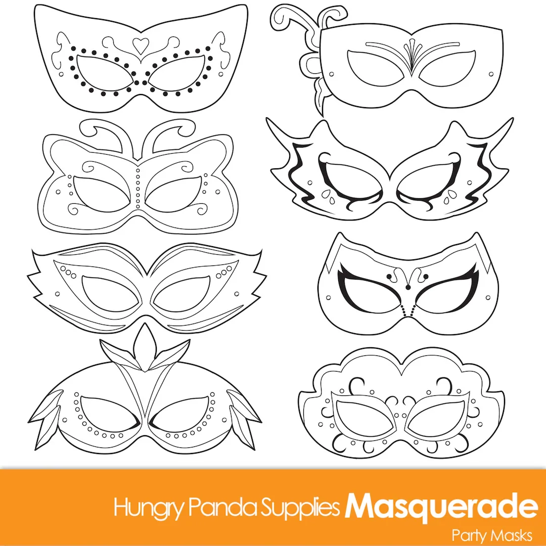 Masquerade Masks Masquerade Mask Printable Masquerade Mask 