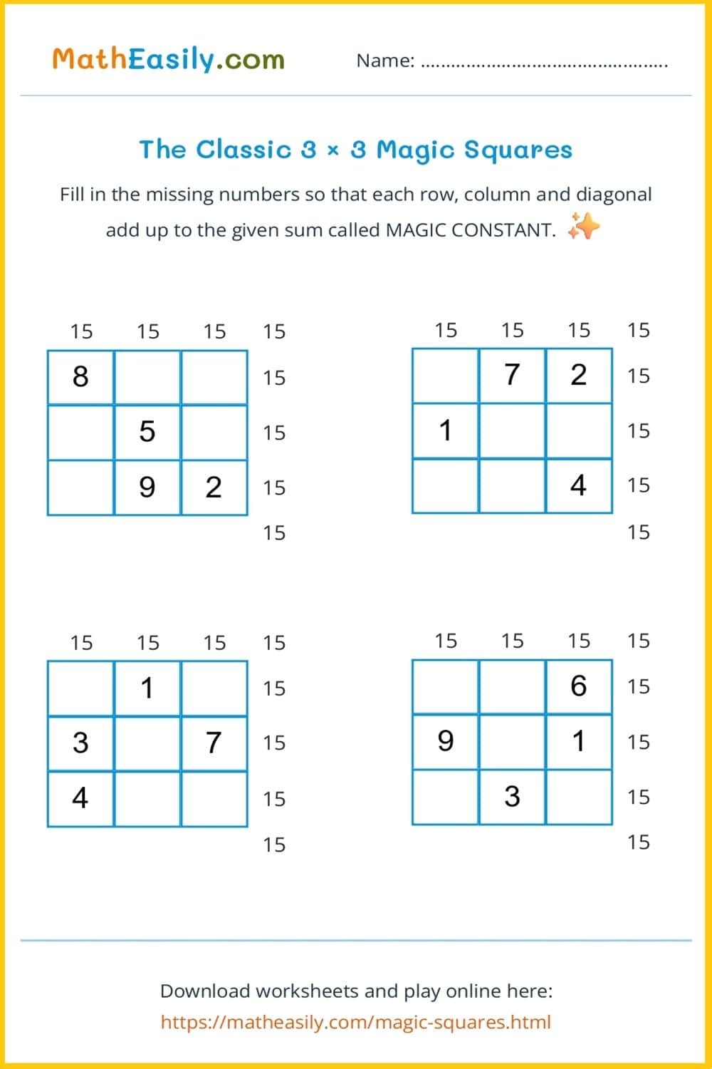 Free Printable Math Puzzles For Adults