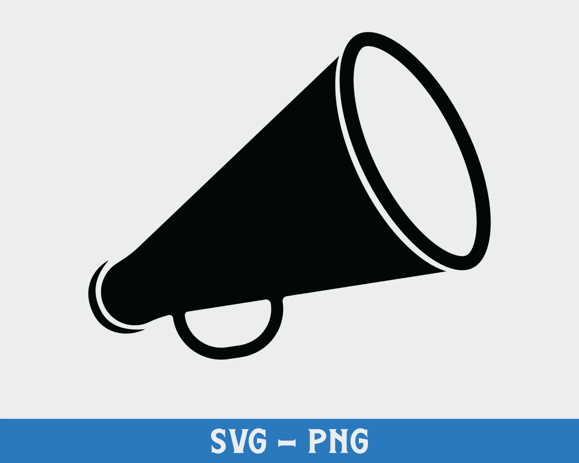 Megaphone Png Digital Download Cheerleading Svg Silhouette 