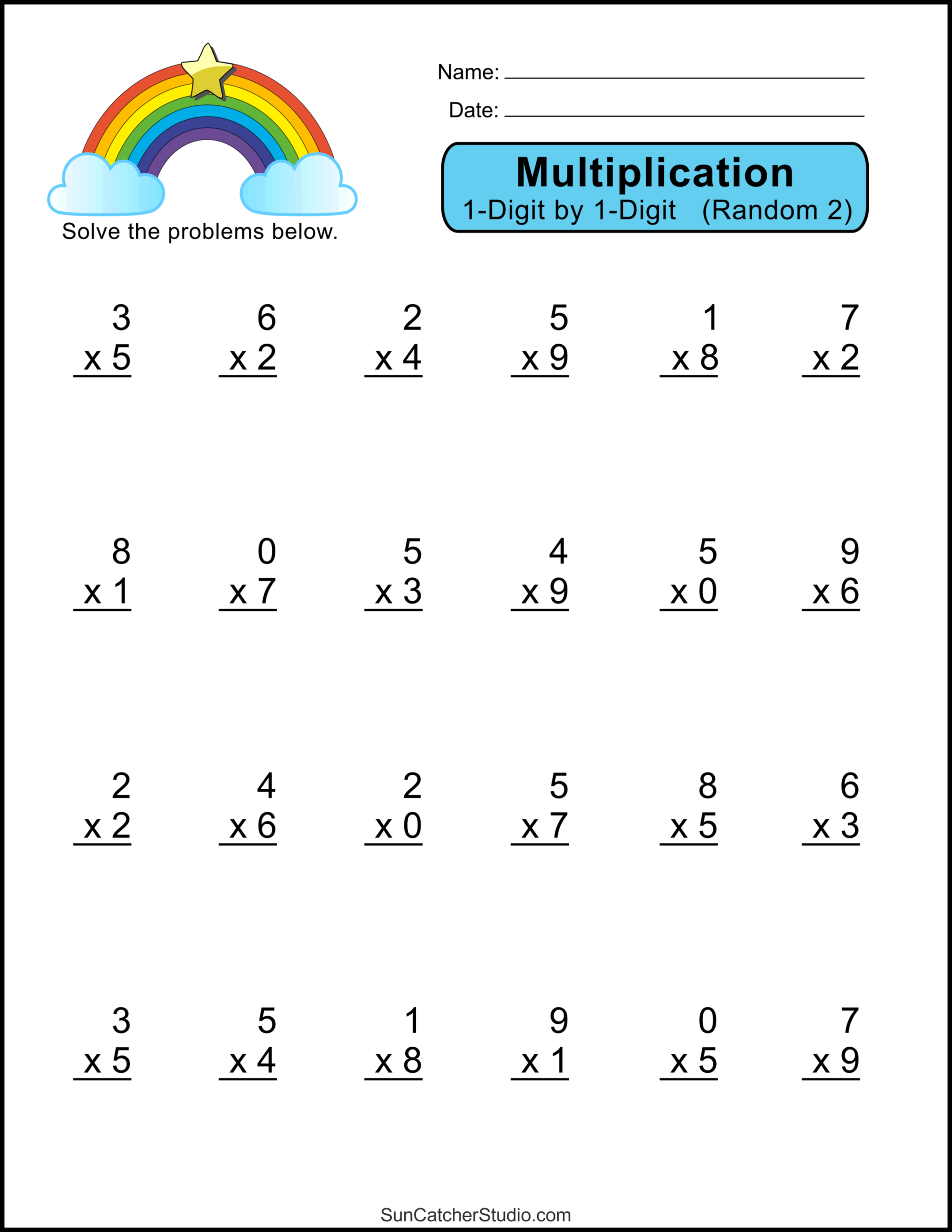 Multiplication Worksheets Grade 4 Printable