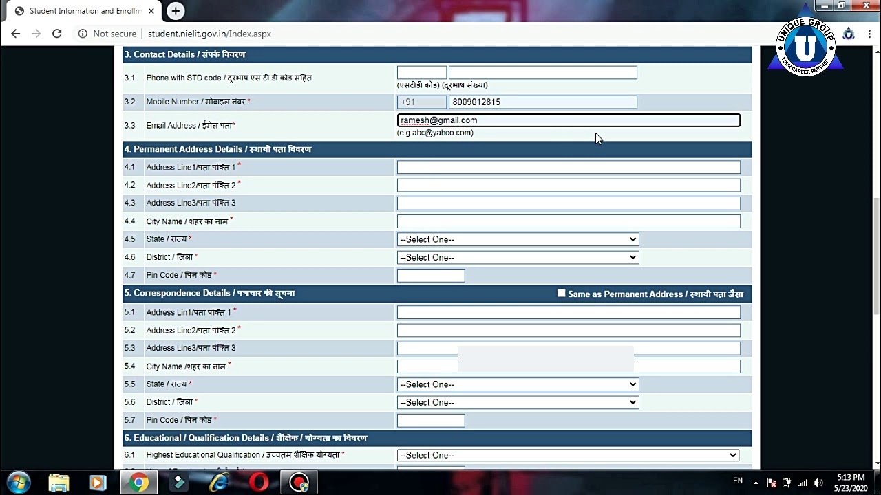 nielit o level full registration process how to apply o level