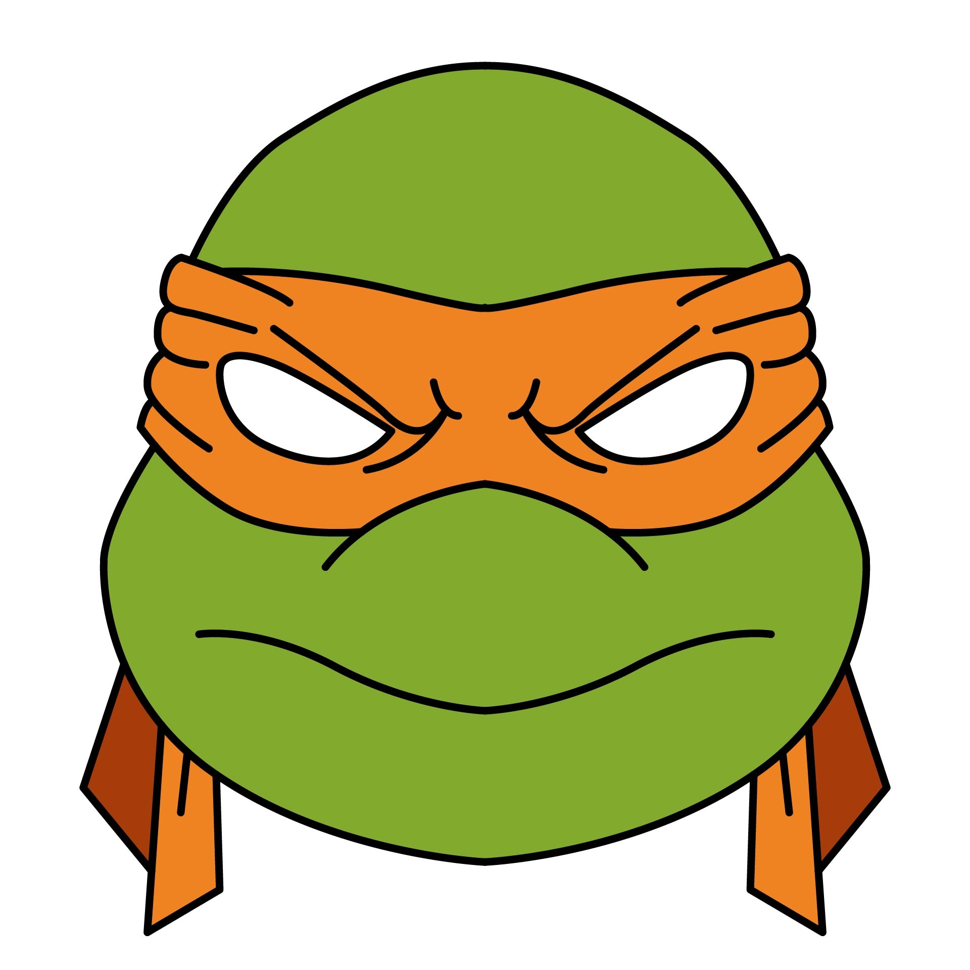 Ninja Turtle Template 12 Free PDF Printables Printablee