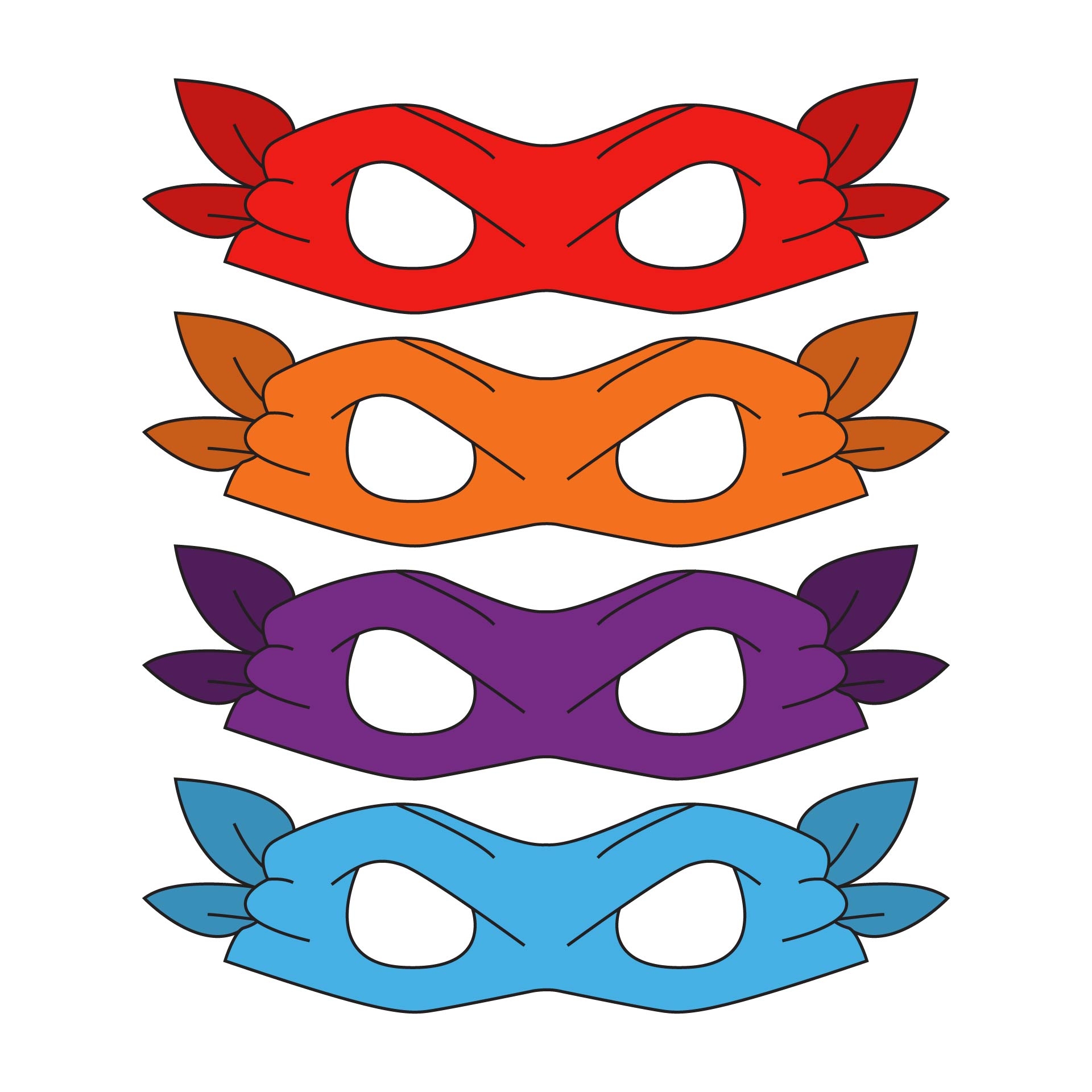 Free Printable Ninja Turtle Mask Template