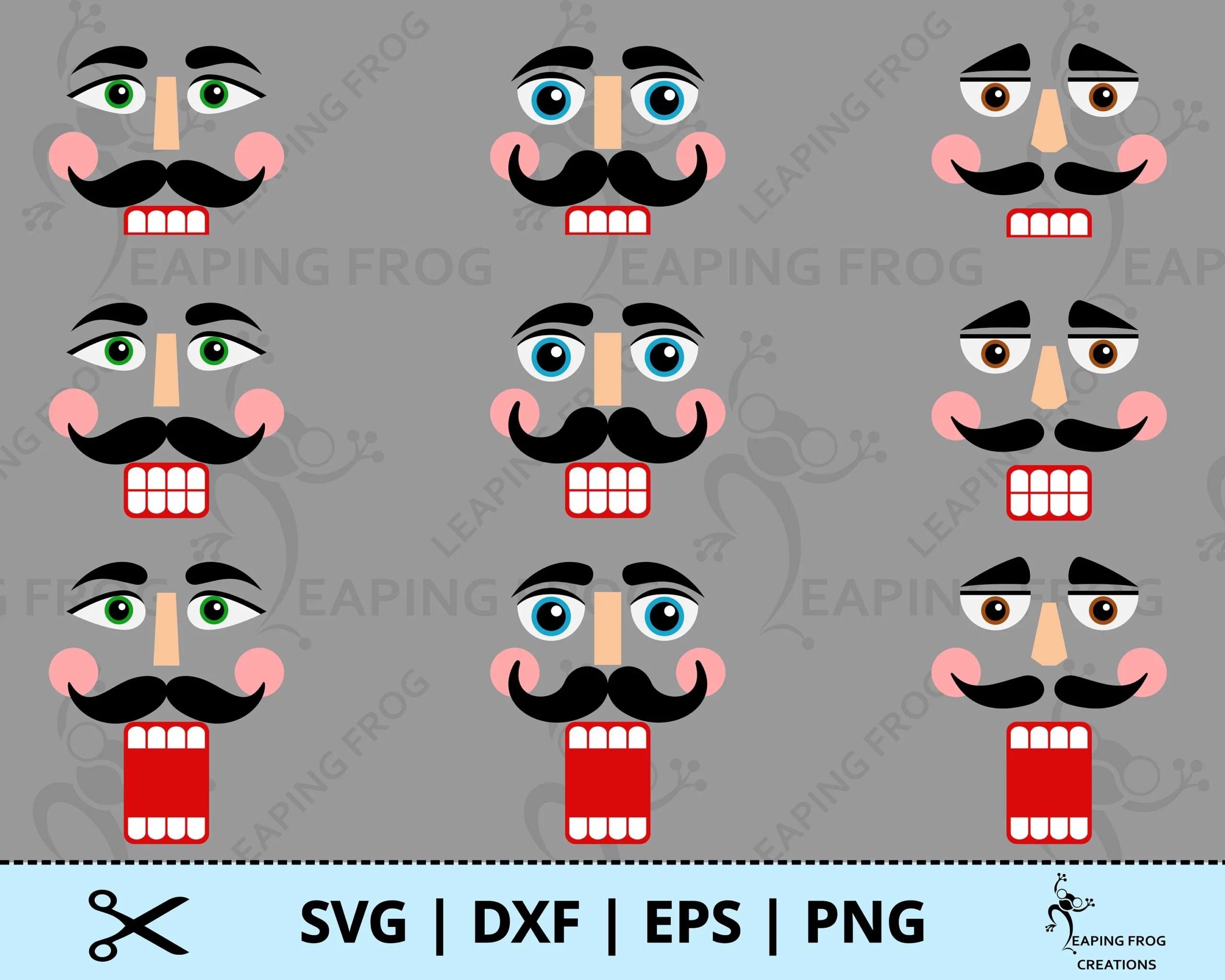 Nutcracker Face Template Etsy