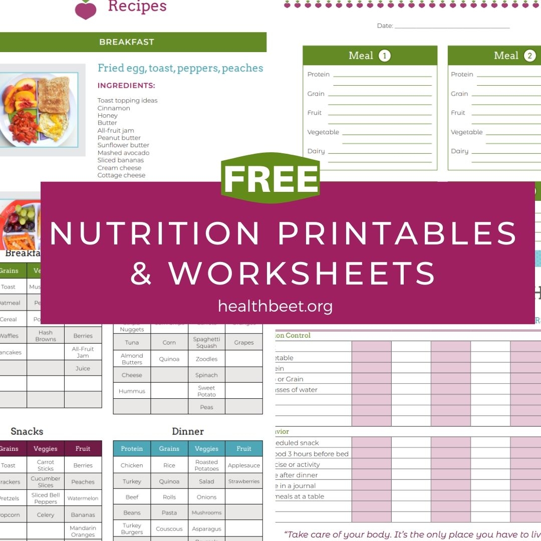 Nutrition Activity Choice Board Nutrition Worksheets For Middle 