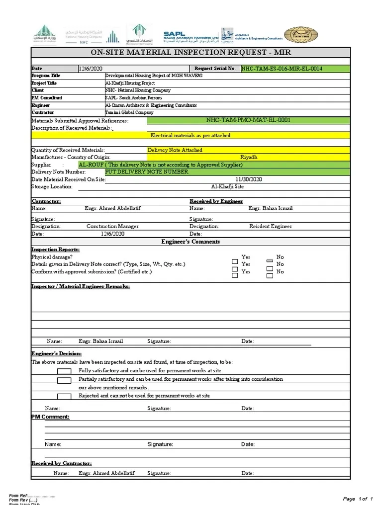 Mir Full Form In Construction