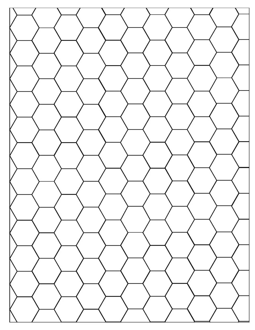 One Inch Hex Graph Paper Etsy UK