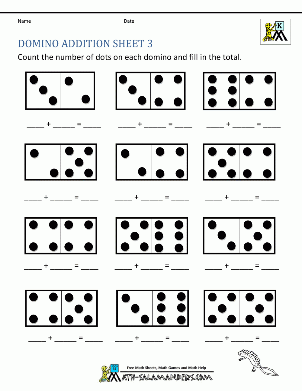 Kindergarten Math Worksheets Printable Packet