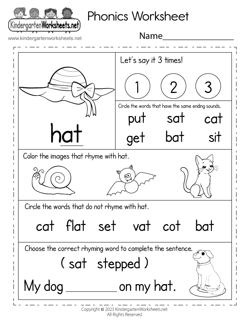 Phonics Worksheets Grade 2 Printable