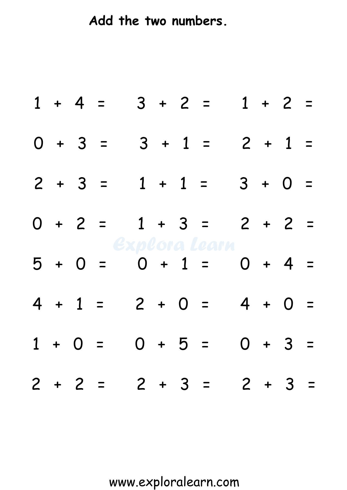 Picture Addition Count Addition And Simple Addition Worksheets 