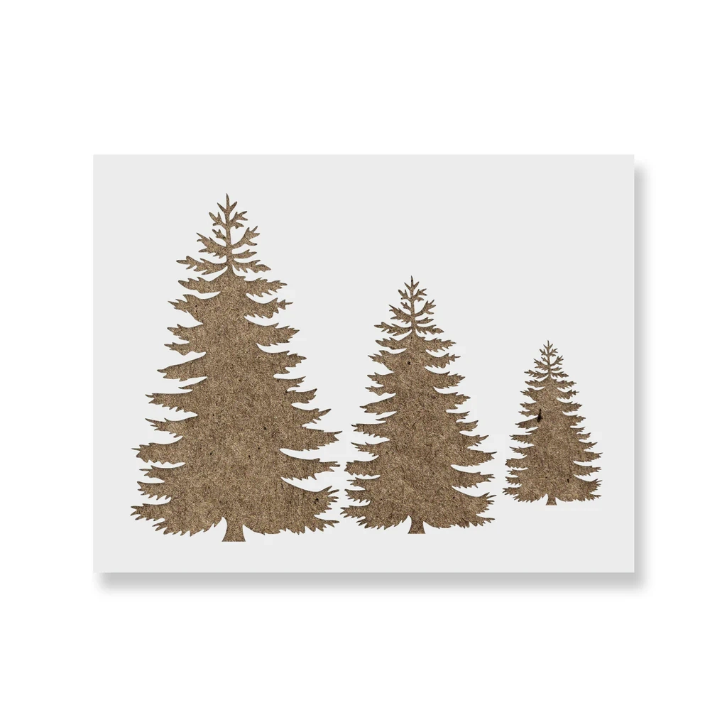 Printable Pine Tree Stencils