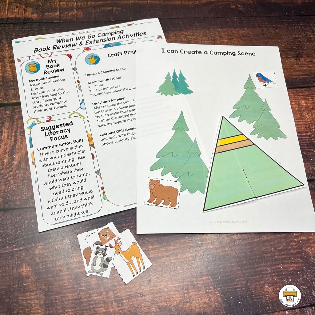 Preschool Camping Lesson Planning Ideas Pre K Printable Fun