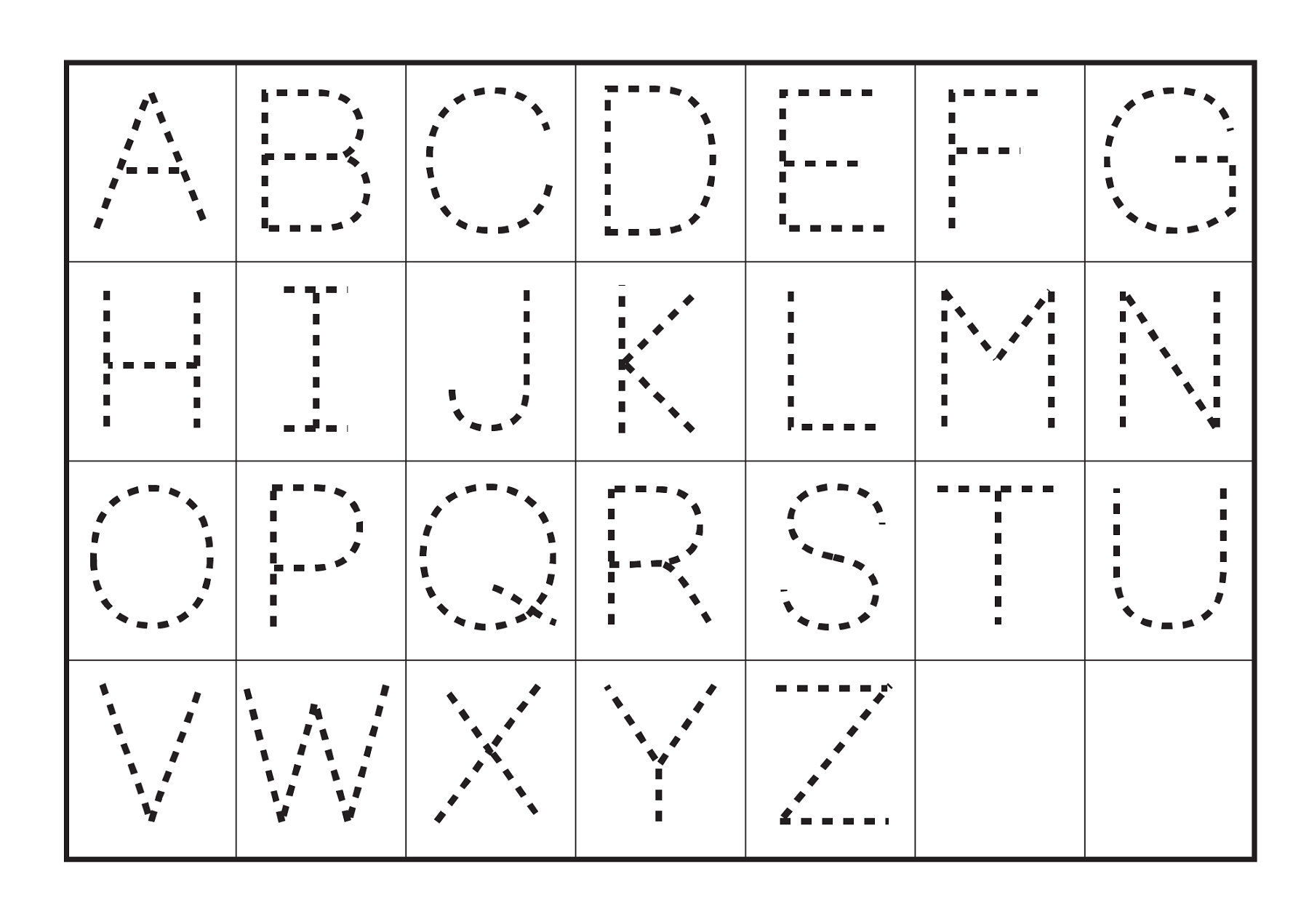 Printable Tracing Worksheets For Preschoolers