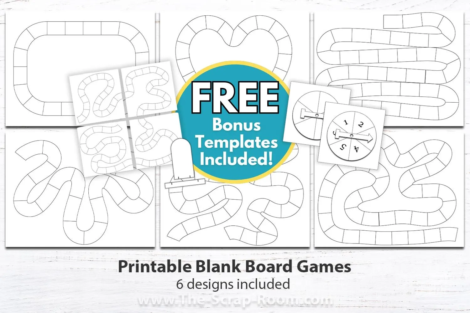 Printable Blank Board Game Templates Game Design Printable Game 