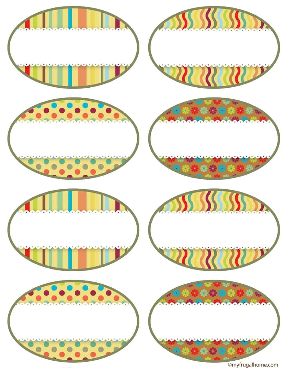 Printable Canning Jar Labels