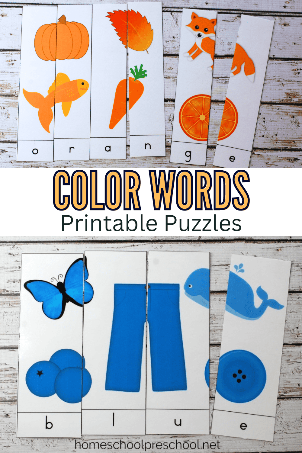 Free Printable Color Word Puzzles