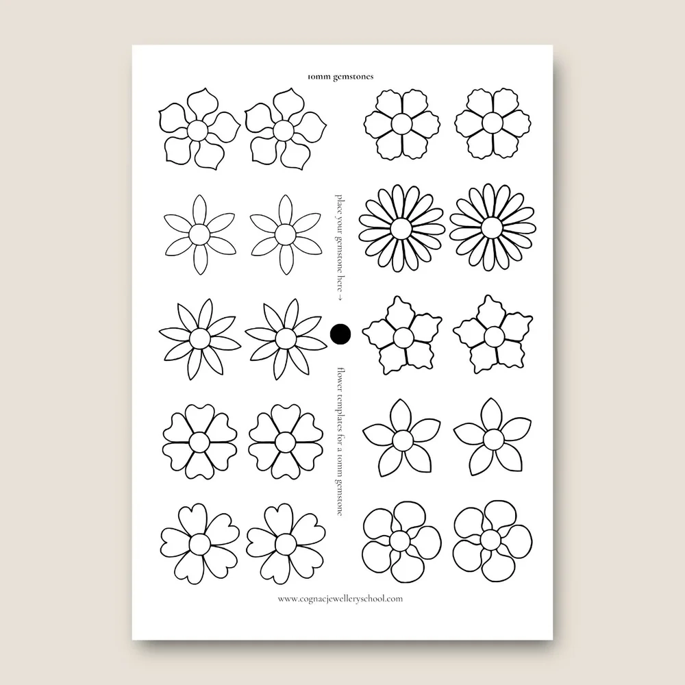Printable Flower Templates For Jewelry Making Cognac Jewellery 