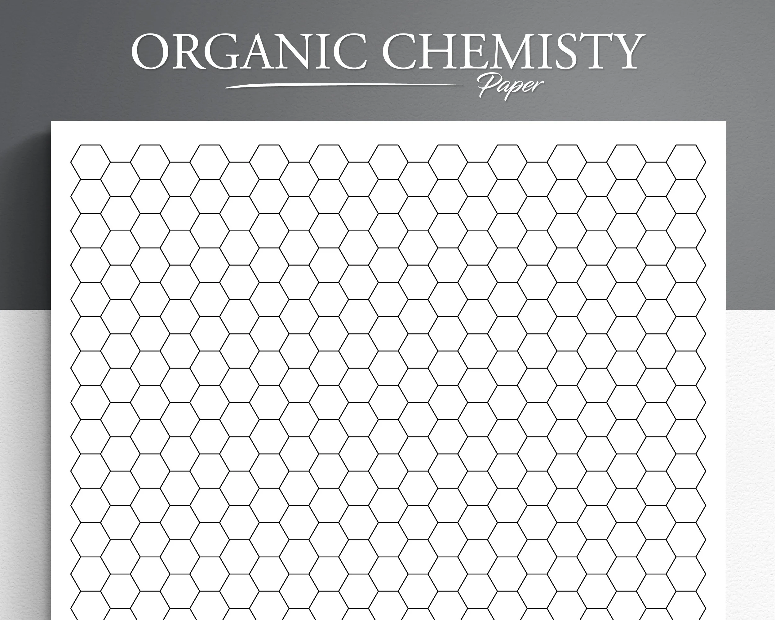 Printable Organic Chemistry Paper Hexagon Paper Hexagon Grid 