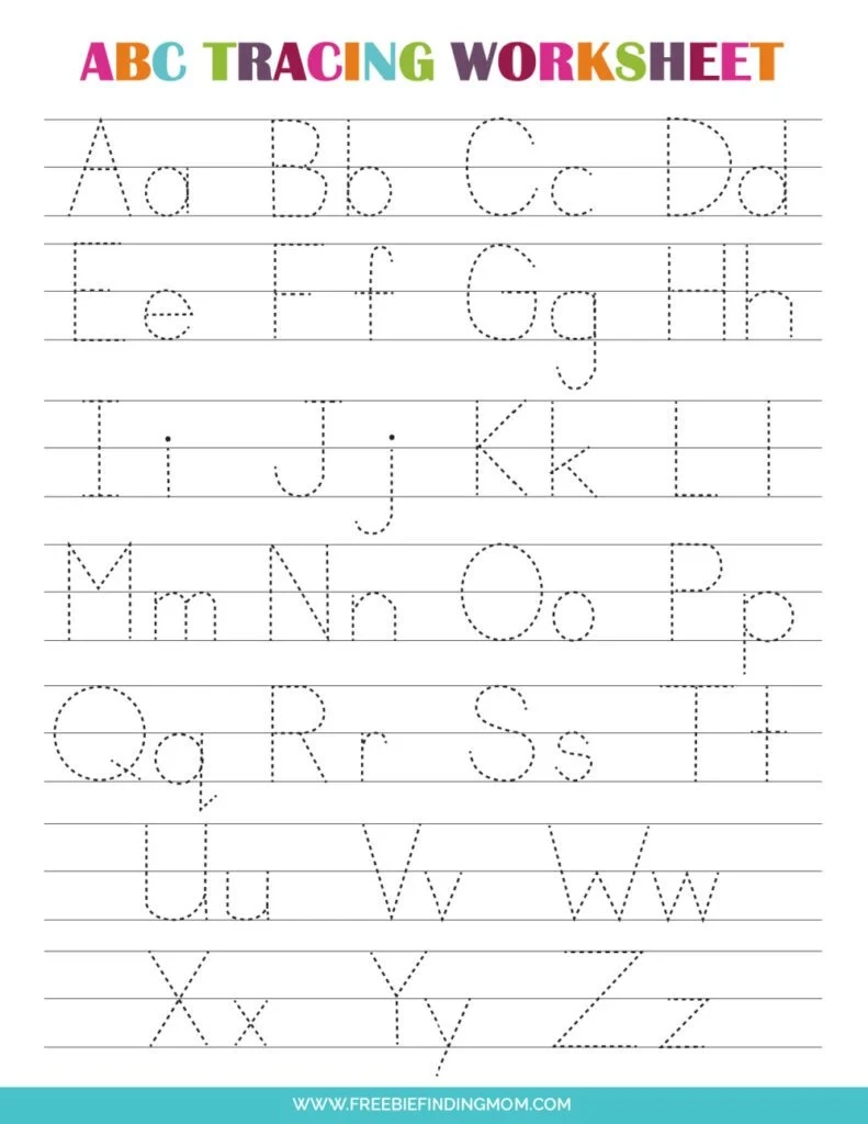 Alphabet Printable Worksheets Free