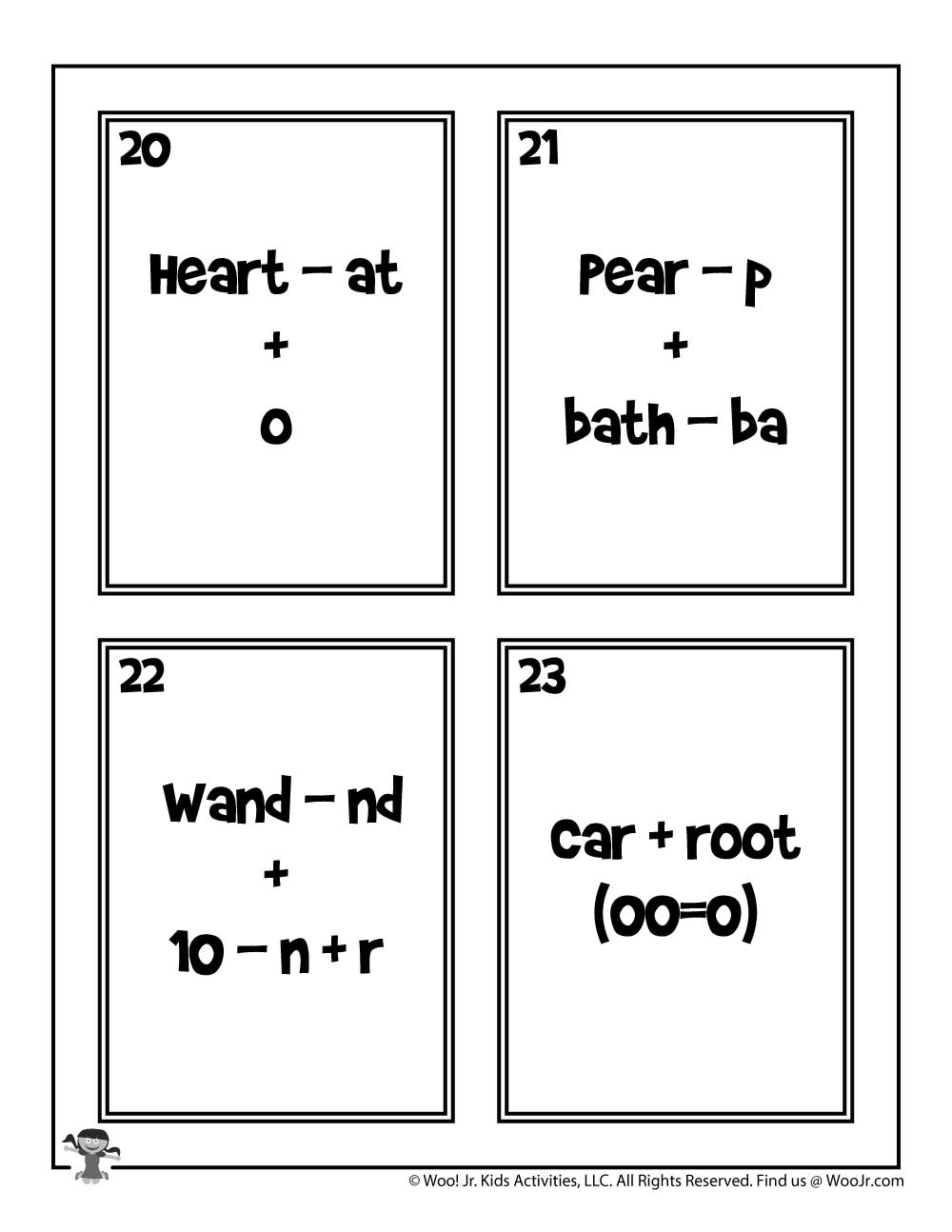Printable Rebus Puzzles For Kids Woo Jr Kids Activities 