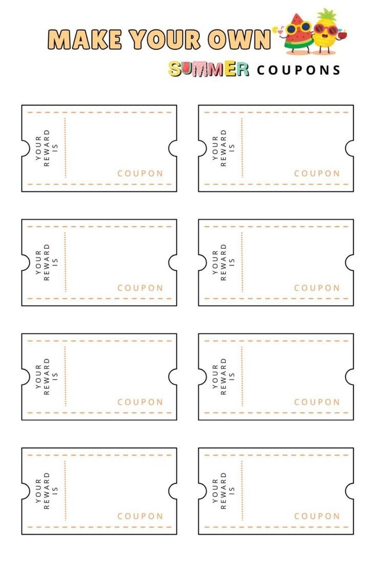 Coupon Templates Free Printable