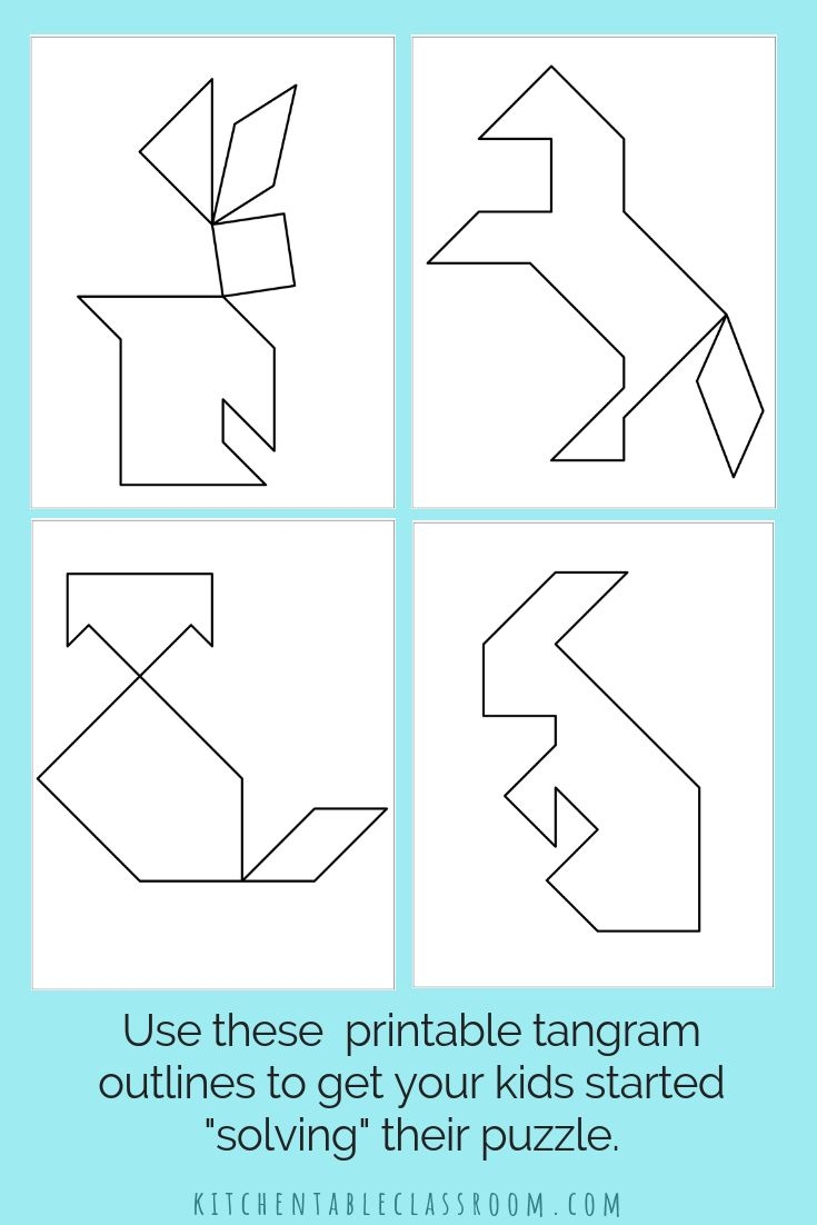 Free Printable Tangram Puzzles Patterns