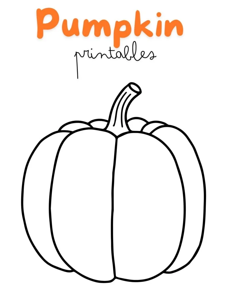 Pumpkin Craft Printable Fun And Easy Activities For Fall Creativity