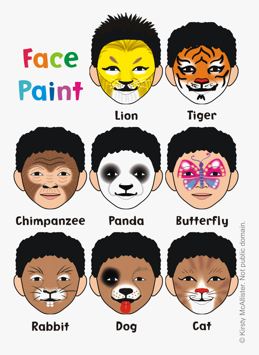 Puppy Face Paint Lion Face Paint Animal Face Paintings Easy 