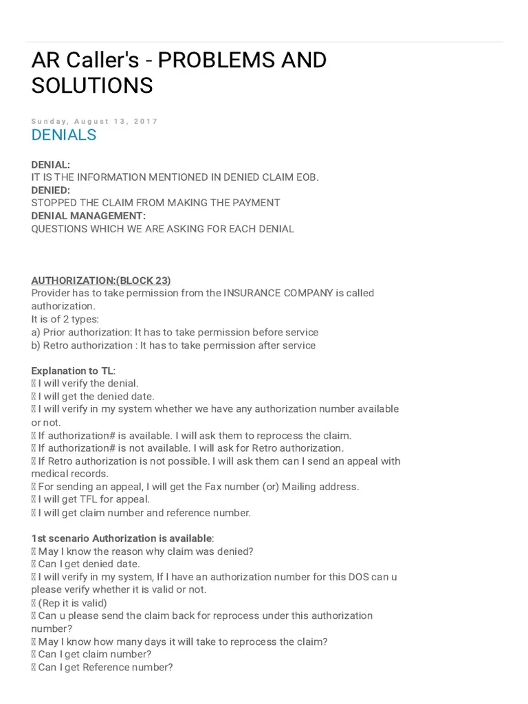RCM amp Denials PDF