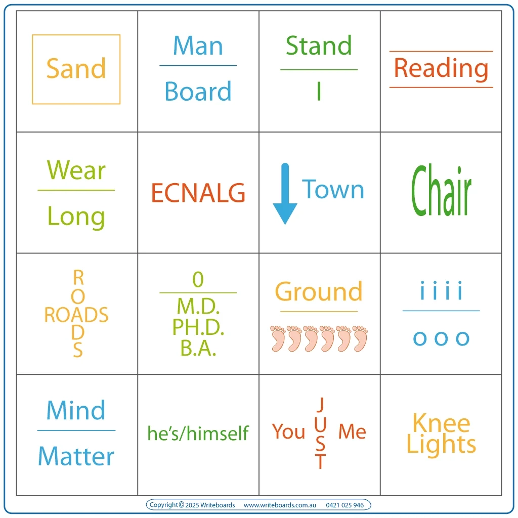 Printable Rebus Puzzles For Kids