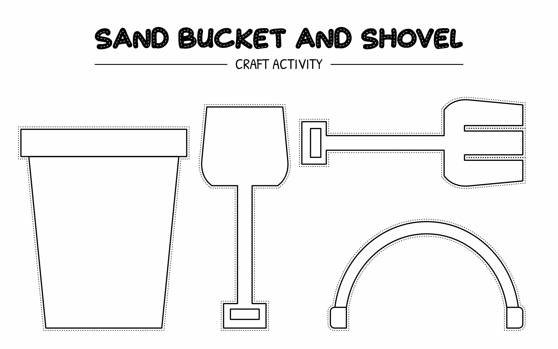 Sand Bucket Template 12 Free PDF Printables Printablee