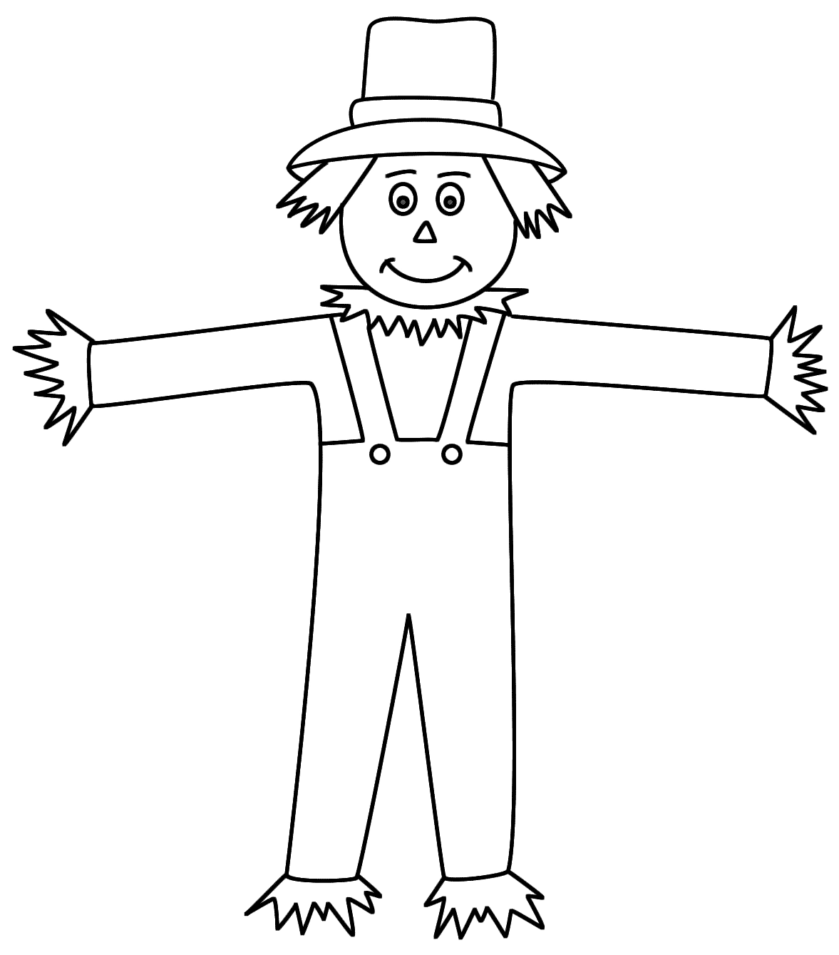 Printable Scarecrow Template