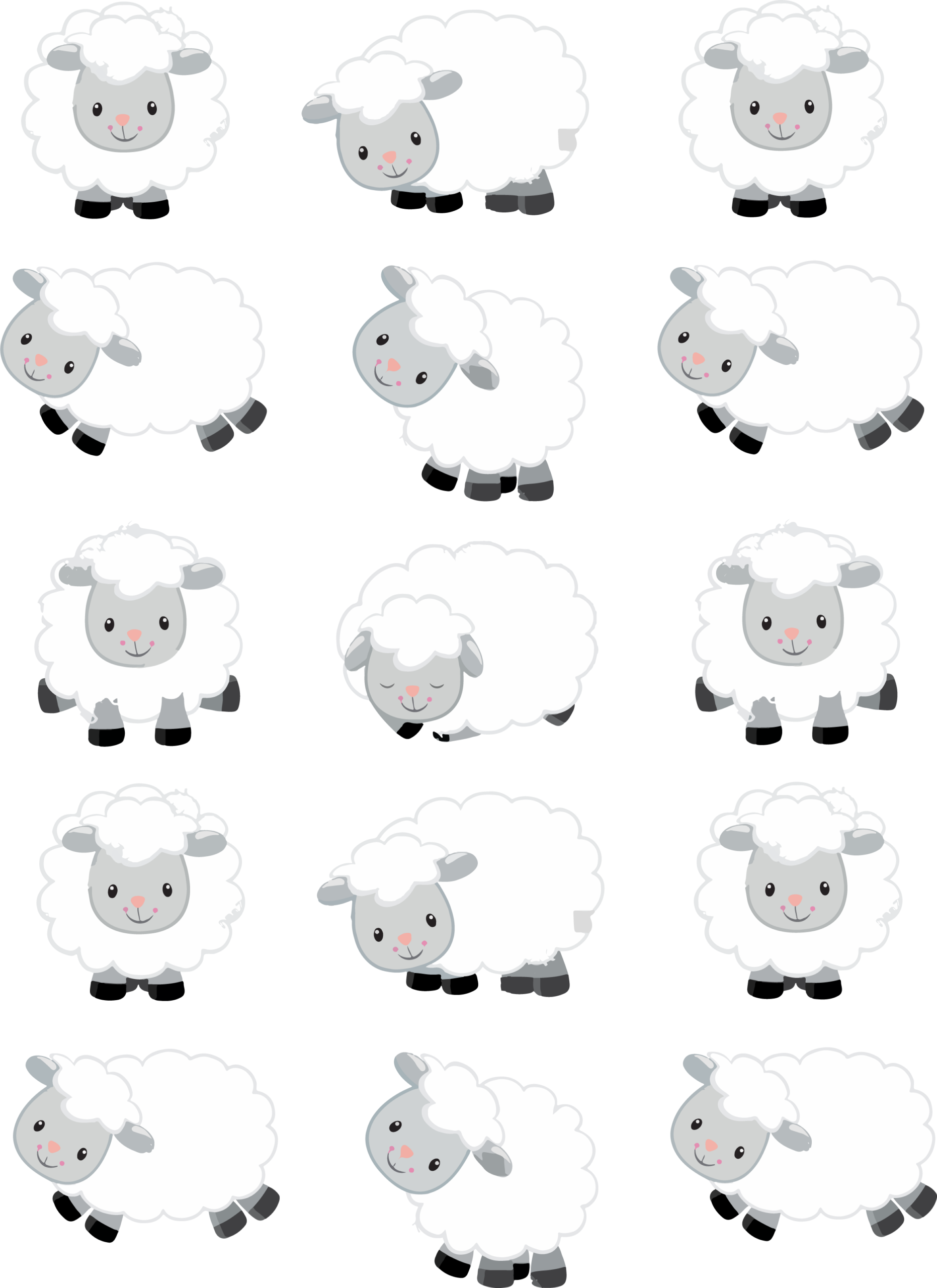 Printable Sheep Template