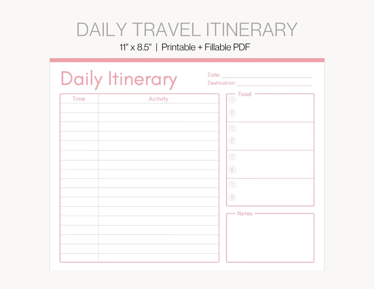 Simplify Your Travel Planning With These Free Customizable Trip 