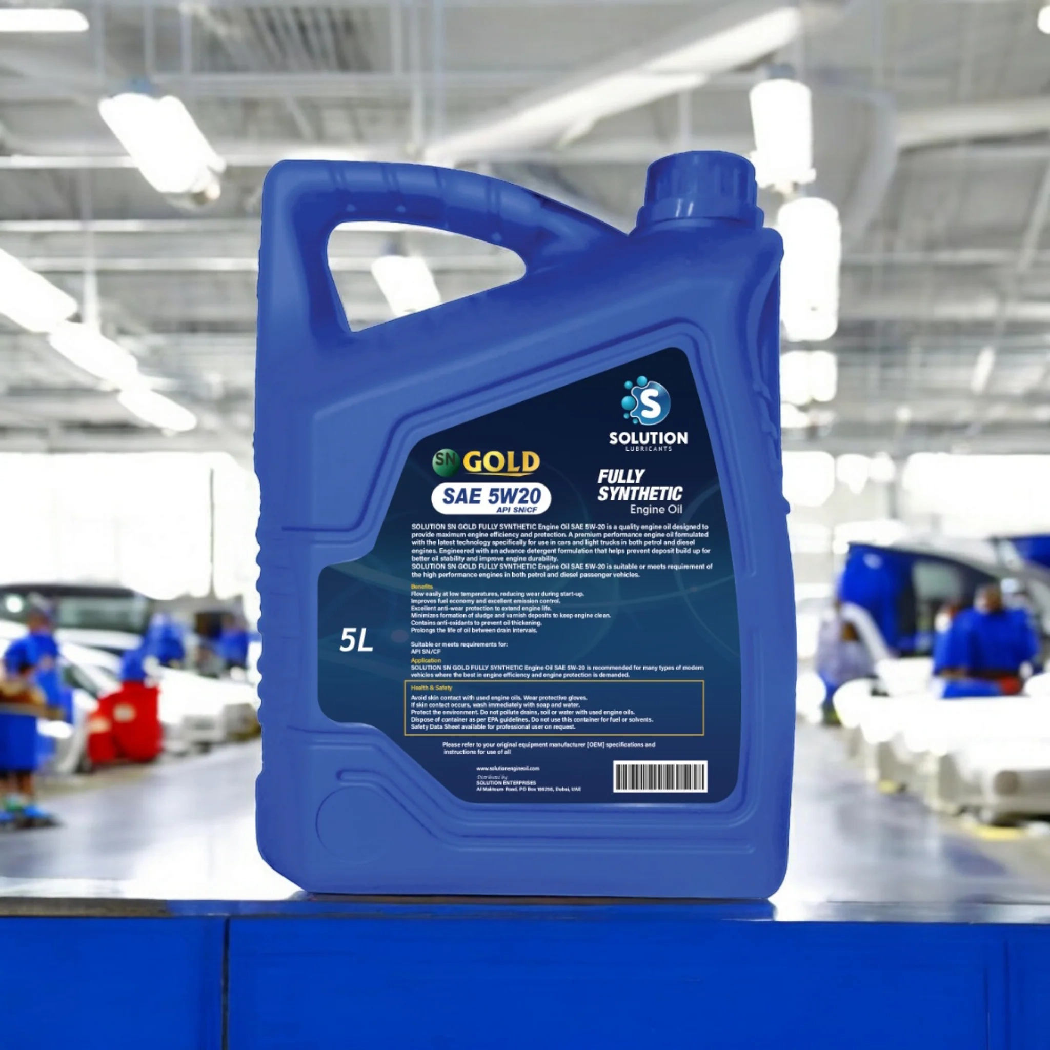 Solution Lubricants SN Gold SAE 5W 20 5L 