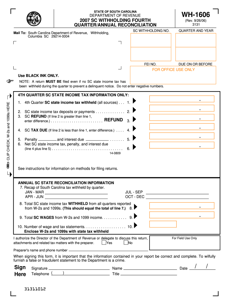 Sc State Income Tax Forms